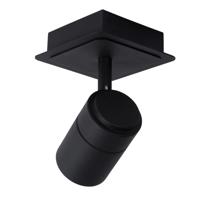 Lucide LENNERT - Plafondspot Badkamer - LED Dimb. - GU10 - 1x5W 3000K - IP44 - Zwart - thumbnail