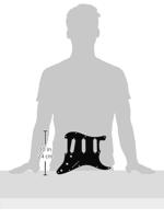 Fender slagplaat voor Stratocaster 3-laags zwart - thumbnail