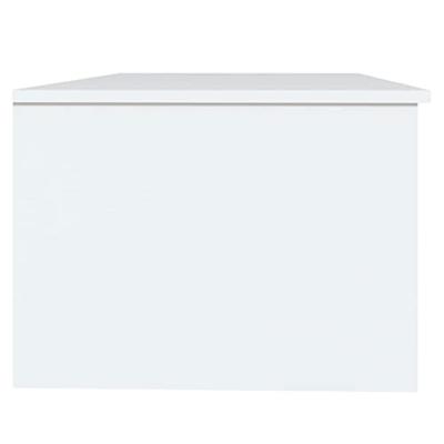 Salontafel 102x50x36 cm bewerkt hout wit