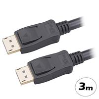 Akasa AK-CBDP23-30BK DisplayPort kabel 3 m Zwart - thumbnail