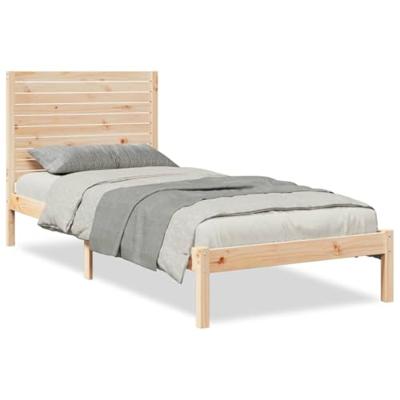 Bedframe extra lang zonder matras massief hout 100x220 cm
