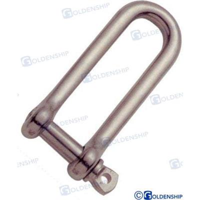 Grillete inox GS71015 - GRILLETE RECTO LARGO AISI316 5 MM (2