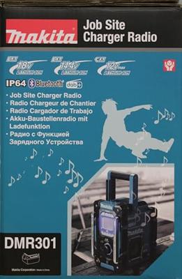 Makita DMR301 Accu bouwradio FM DAB/DAB+ Bluetooth met laadfunctie - thumbnail