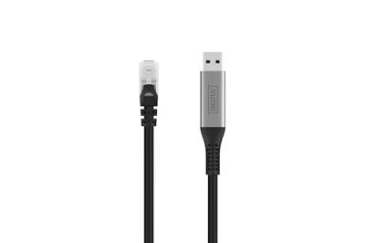 Digitus AK-300600-030-S USB-C - RJ45 CAT6A 1 Gbit/s, 3m Kabel Digitus AK-300600-030-S USB-C - RJ45 CAT6A 1 Gbit/s, 3m Kabel
