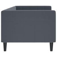 Slaapbank 80x200 cm fluweel donkergrijs - thumbnail