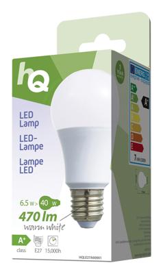 HQ le27a60001 led-lamp a60 e27 6,5 w 470 lm 2 700 k HQ le27a60001 led-lamp a60 e27 6,5 w 470 lm 2 700 k