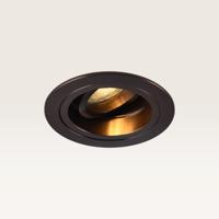 Inbouwspot Orano bronzo scuro - Diameter 92mm - Rond - GU10-fitting - IP20 voor binnen - Brons - Met doorlusbedrading - thumbnail