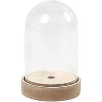 Creativ Company Stolp op houten voet, h: 12,5 cm, d 8 cm, 1 doos - thumbnail