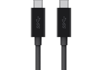 Belkin F2CU049bt2M-BLK 2 m USB-C naar USB-C monitorkabel - zwart