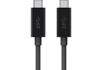 Belkin F2CU049bt2M-BLK 2 m USB-C naar USB-C monitorkabel - zwart - thumbnail