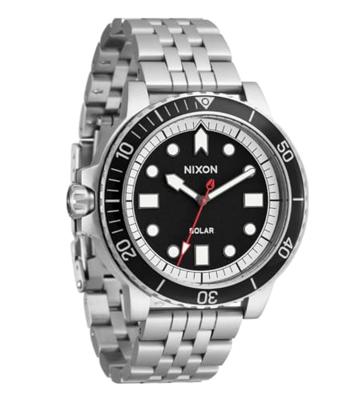 Nixon A1402-5233 Zwart Zilverkleurig Heren horloge