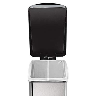 Simplehuman Afvalemmer Profile 10 liter (zilver)
