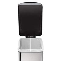 Simplehuman Afvalemmer Profile 10 liter (zilver) - thumbnail