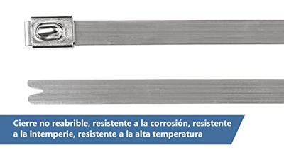 HellermannTyton MBT20SS-SS304-ML Kabelbinder 521 mm 4.60 mm Zilver Met kogelsluiting, UV-gestabiliseerd 1 stuk(s) HellermannTyton MBT20SS-SS304-ML Kabelbinder 521 mm 4.60 mm Zilver Met kogelsluiting, UV-gestabiliseerd 1 stuk(s)