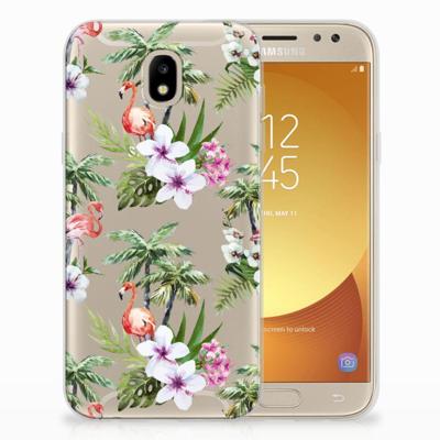 Samsung Galaxy J5 2017 | TPU Hoesje | Flamingo Palms
