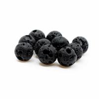 Edelsteen Losse Kralen Lavasteen - 10 stuks (6 mm) - thumbnail