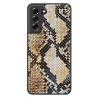 Samsung Galaxy S21 FE hoesje - Golden snake - thumbnail