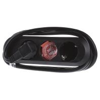 Bachmann 387170 Stekkerdoos 3-voudig Zwart Randaarde stekker 1 stuk(s)