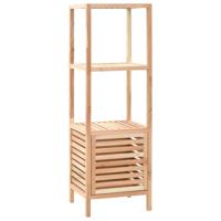 Badkamerkast 39,5x35,5x123 cm massief walnotenhout - thumbnail