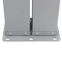 Tuinscherm uittrekbaar 140x1200 cm antraciet - thumbnail