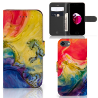 Hoesje iPhone 7 | 8 | SE (2020) | SE (2022) Watercolor Dark - thumbnail