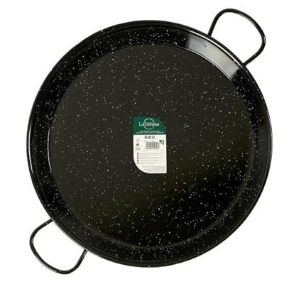 Pan La Dehesa Zwart Geëmailleerd Staal Ø 55 cm 69 x 6 x 55 cm (4 Stuks)