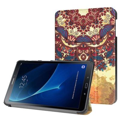 3-Vouw vintage bloem stand flip hoes Samsung Galaxy Tab A 10.1 inch (2016) 3-Vouw vintage bloem stand flip hoes Samsung Galaxy Tab A 10.1 inch (2016)