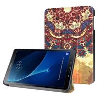 3-Vouw vintage bloem stand flip hoes Samsung Galaxy Tab A 10.1 inch (2016) - thumbnail