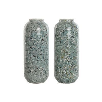 Bureaulamp Home ESPRIT Groen Hemelsblauw 25 W 220 V (2 Stuks)