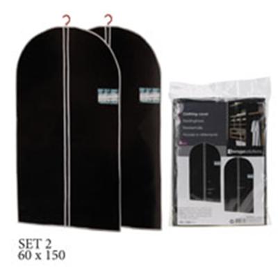 Excellent Houseware Kledinghoes met rits set van 2