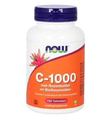 NOW C-1000 Rozenbottel & Bioflavonoïden Tabletten