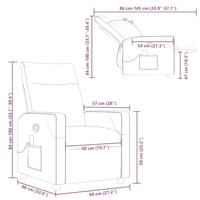 Massagestoel verstelbaar stof zwart - thumbnail