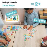 Educatieve spellen - GEOMAG - Ecologische puzzel Waterbesparing - Educatieve minipuzzels - Waterbesparing - thumbnail