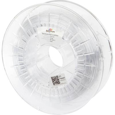 Spectrum Filaments 80412 PET-G HT100 Filament PETG Hittebestendig, Chemisch bestendig 1.75 mm 500 g Helder, Transparant 1 stuk(s)