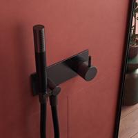 Inbouw Douchemengkraan Hotbath Cobber X Met Doucheslang en Handdouche Mat Zwart - thumbnail