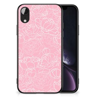 Apple iPhone XR Bloemen Hoesje White Flowers