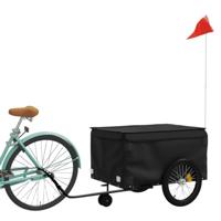 Fietstrailer 45 kg ijzer zwart - thumbnail