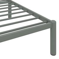 Bedframe metaal grijs 200x200 cm - thumbnail