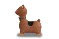 Jamara Bouncing Animal Lama brown with pump - thumbnail
