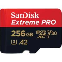 SanDisk Extreme PRO microSDXC-kaart 256 GB Class 10, UHS-I, v30 Video Speed Class Schokbestendig, Waterdicht - thumbnail