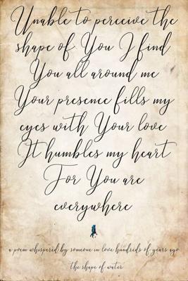 Poster - The Shape of water (3), Verklaring van Liefde, Premium Print