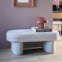 By-Boo Halbank 'Rama' Bouclé, 120cm, kleur Beige - thumbnail