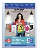 OXFORD Polyvision personaliseerbare presentatiealbum, formaat A4, uit PP, 40 tassen, transparant - thumbnail
