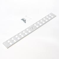 Nedco schuifrooster kunststof wit 370 x 40 mm - thumbnail