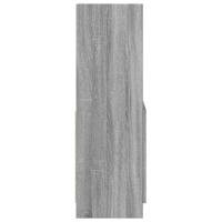 Hoge kast 63x33x100 cm bewerkt hout grijs sonoma eikenkleurig - thumbnail