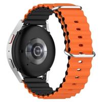Ocean Style bandje - Oranje / zwart - Garmin Vivoactive 6 / Vivoactive 5 / Vivoactive 3 - thumbnail