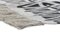 Tapijt DKD Home Decor 160 x 250 x 0,7 cm Zwart Polyester Katoen Wit Ikat Boho - thumbnail