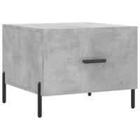Salontafel 50x50x40 cm bewerkt hout betongrijs - thumbnail