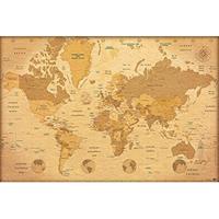 Poster Map World ES Vintage 91,5x61cm - thumbnail