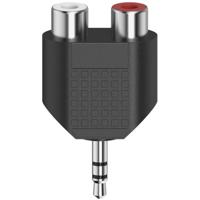 Hama Korte Audio-adapter 3,5-mm-jack-stekker Stereo - 2x Cinch-koppeling - thumbnail